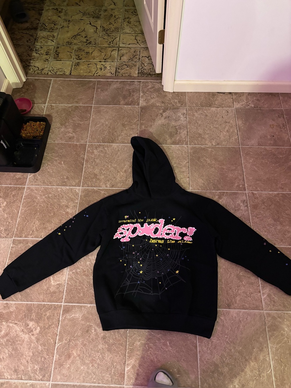 Black Sp5der P*NK V2 hoodie
❗️TEXT BEFORE COPPIN❗️